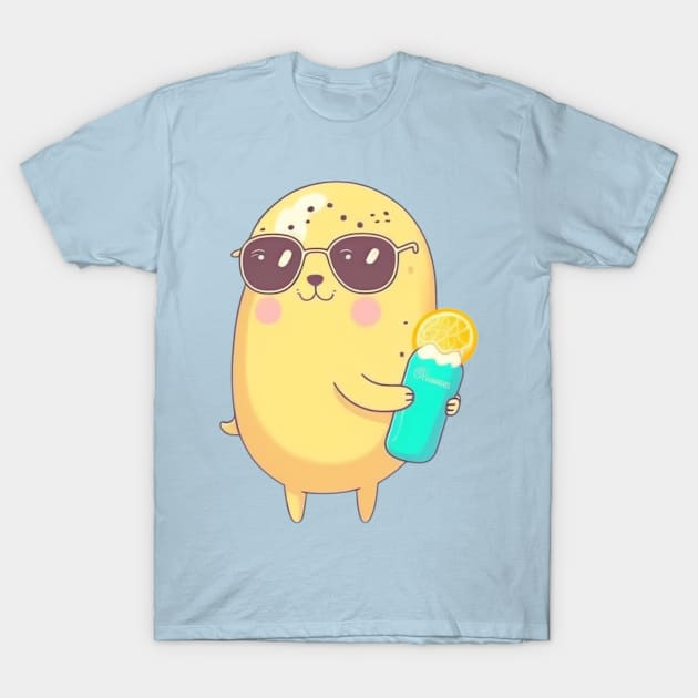 Seal Cute Kawaii T-Shirt by SimoneSpagnuolo